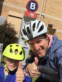 Luke and future BCyclist Cameron Luke and future BCyclist Cameron