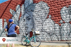 BURRITOS & BARRIO BCYCLE TOUR - Contigo/ With You Mural by Christin Apodaca