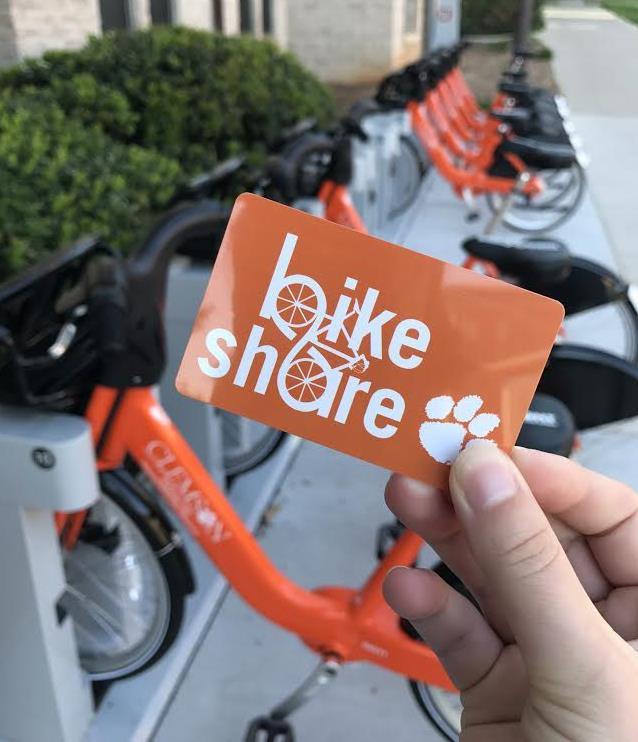 Clemson BikeShare membership card